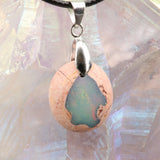 Pendentif Opale Bleue du Mexique (Cascade)
