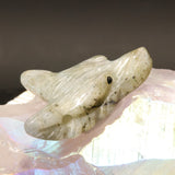 Pendentif Tête de Loup en Labradorite — Pierre naturelle de Madagascar