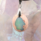 Pendentif Opale Bleue du Mexique (Cascade)
