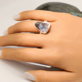 Bague Opale Boulder d'Australie en argent (Aurore)