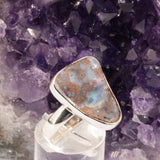 Bague Opale Boulder d'Australie en argent (Aurore)