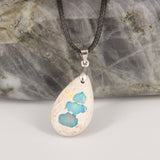 Pendentif Opale Bleue du Mexique (Azur)