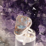Bague Opale Boulder d'Australie en argent (Aurore)