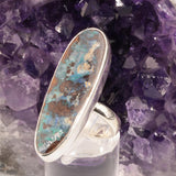 Bague Opale Boulder d'Australie en argent (Onde)