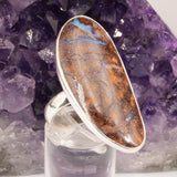 Bague Opale Boulder d'Australie en argent (Horizon)