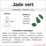 Perles Heishi naturelle Jade vert 4mm - La Pierre FR