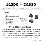 Perles Heishi jaspe Picasso naturelle 4mm - La Pierre FR
