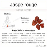 Perles Heishi naturelle Jaspe rouge 4mm - La Pierre FR