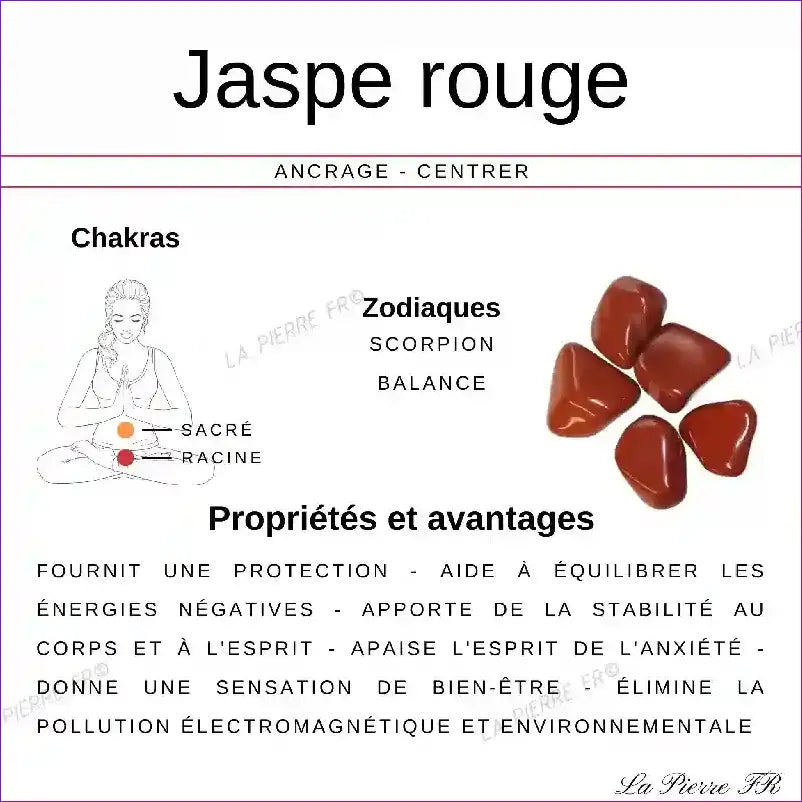 Jaspe Rouge: Perles Heishi en pierre naturelle 6mm (Heishi) – Fil de 36cm perle