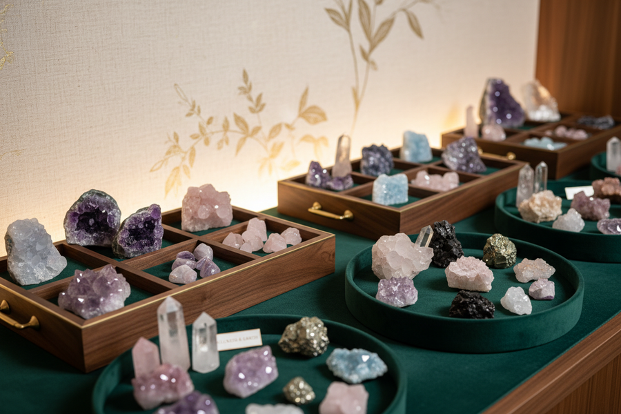 Présentation soignée de pierres naturelles – La Pierre FR