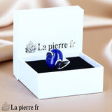 Bague Lapis-lazuli (Majesté Céleste) XL, bijou en pierre bleue pour fiançailles audacieuses.