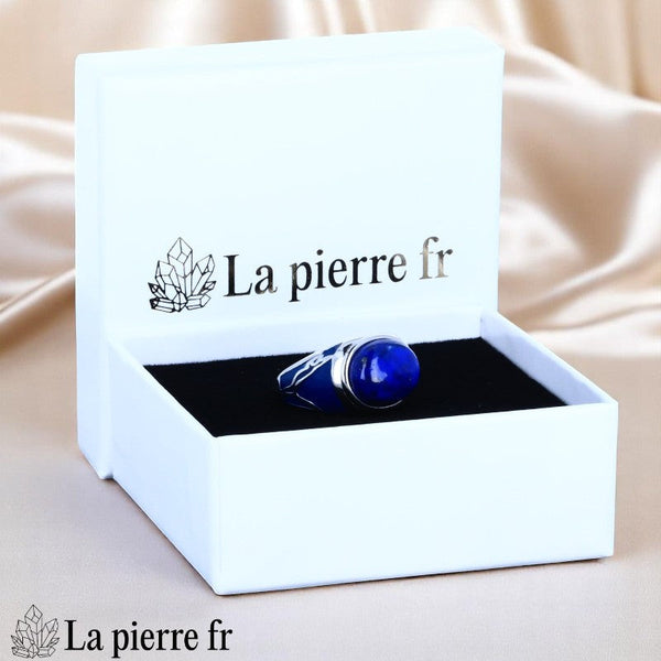 Chevalière Lapis-lazuli (Héritage Bohème), bijou bohème imposant pour femme.