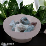 Pierre roulée en Larimar véritable 