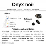 vertus du bracelet en onyx noir en cuir