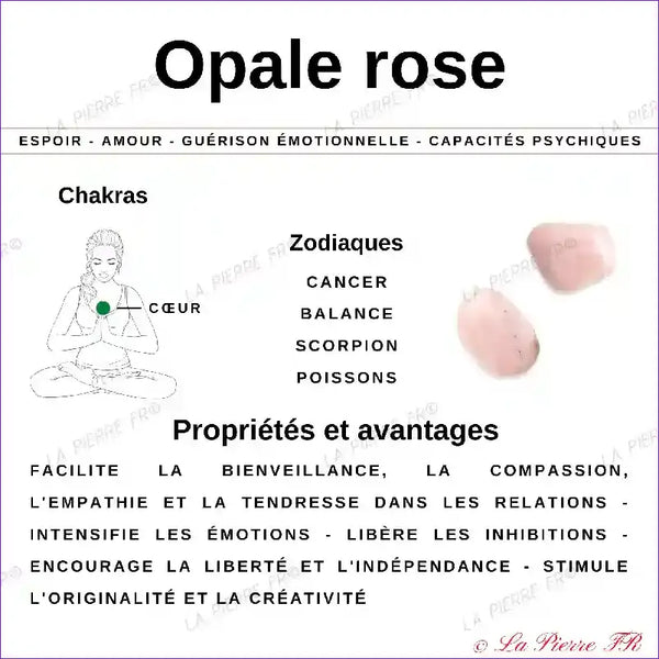 Opale Rose (Pérou) - Lot de 2 Pierres Roulées (2-3cm) minéraux