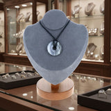 Pendentif en pierre Agate Botswana – forme donut 