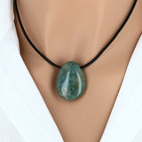 Pendentif goutte en pierre Agate Indienne 