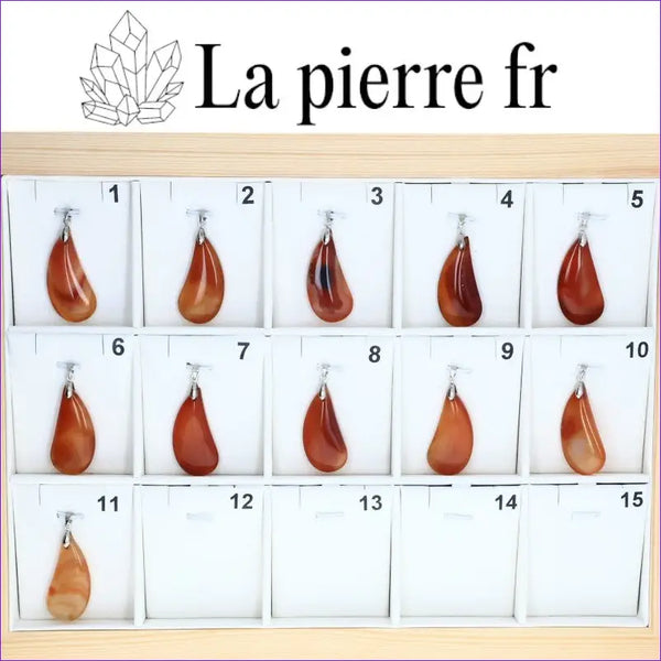 Bijou en Agate rouge pour l'équilibre émotionnel