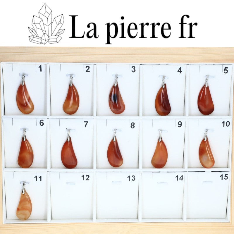Bijou en Agate rouge pour l'équilibre émotionnel