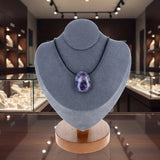 Pendentif goutte en pierre Améthyste 