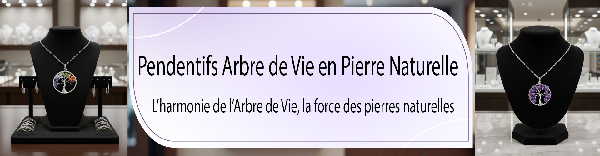 Pendentifs Arbre de Vie en pierre naturelle. Symbolisme, élégance et énergie réunis dans des bijoux authentiques – La Pierre FR.