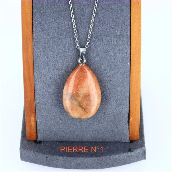 Pendentif Aventurine orange | Pendentif pierre naturelle - La Pierre FR