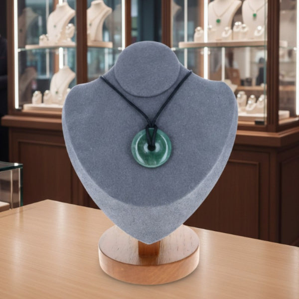 collier aventurine verte donut vert clair