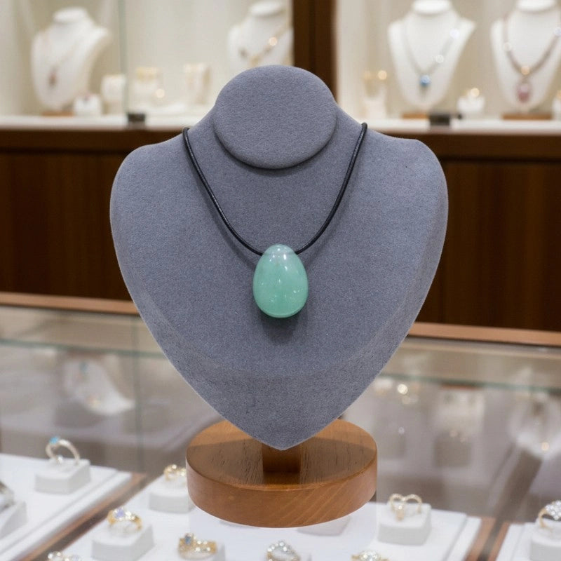 collier aventurine verte pierre polie