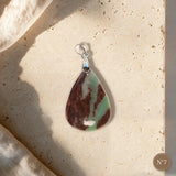 Pendentif Chrysoprase Pièce Unique, Sur Roche-Mère, Numéro au Choix