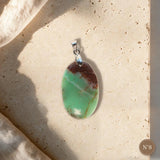 Pendentif Chrysoprase Pièce Unique, Sur Roche-Mère, Numéro au Choix