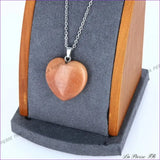 Pendentif AVENTURINE orange | Pendentif cœur pierre naturelle - La Pierre FR