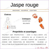 Pendentif Cœur Jaspe Rouge Naturel jaspe rouge