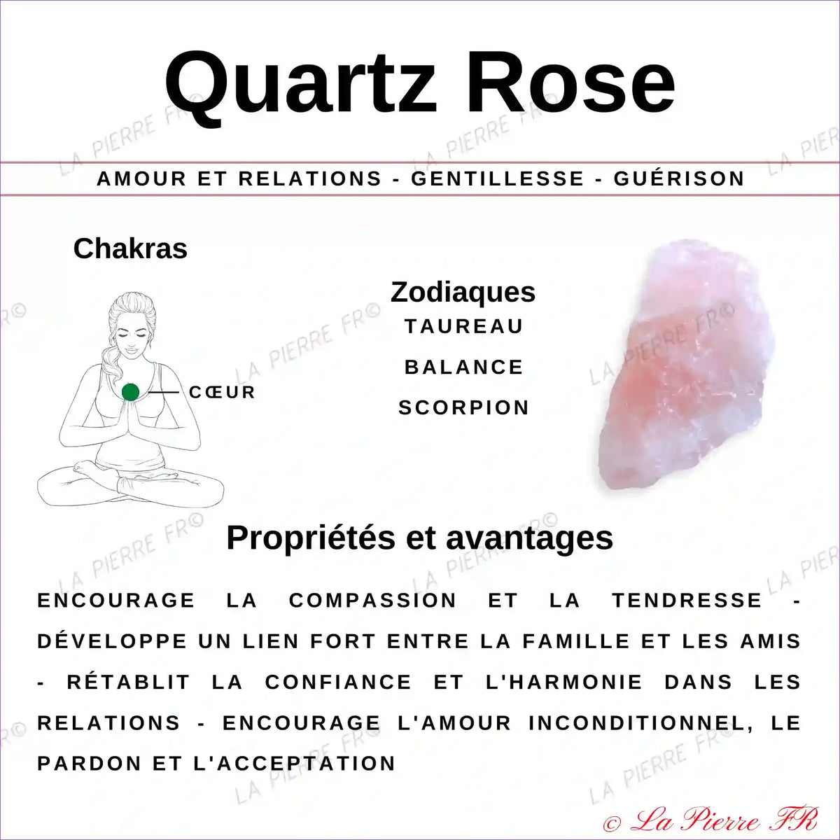 Pendentif Cœur Quartz Rose Naturel (Petit Modèle) pendentif pierre