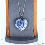 Pendentif Sodalite bleue | Pendentif cœur en pierre - La Pierre FR