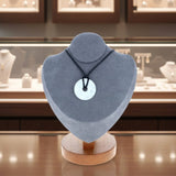 Pendentif en pierre Cristal de Roche – forme donut 