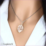 Pendentif en Cristal de Roche facetté du Brésil