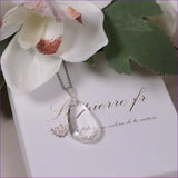 Pendentif Cristal de Roche Naturel Forme Goutte pendentif pierre
