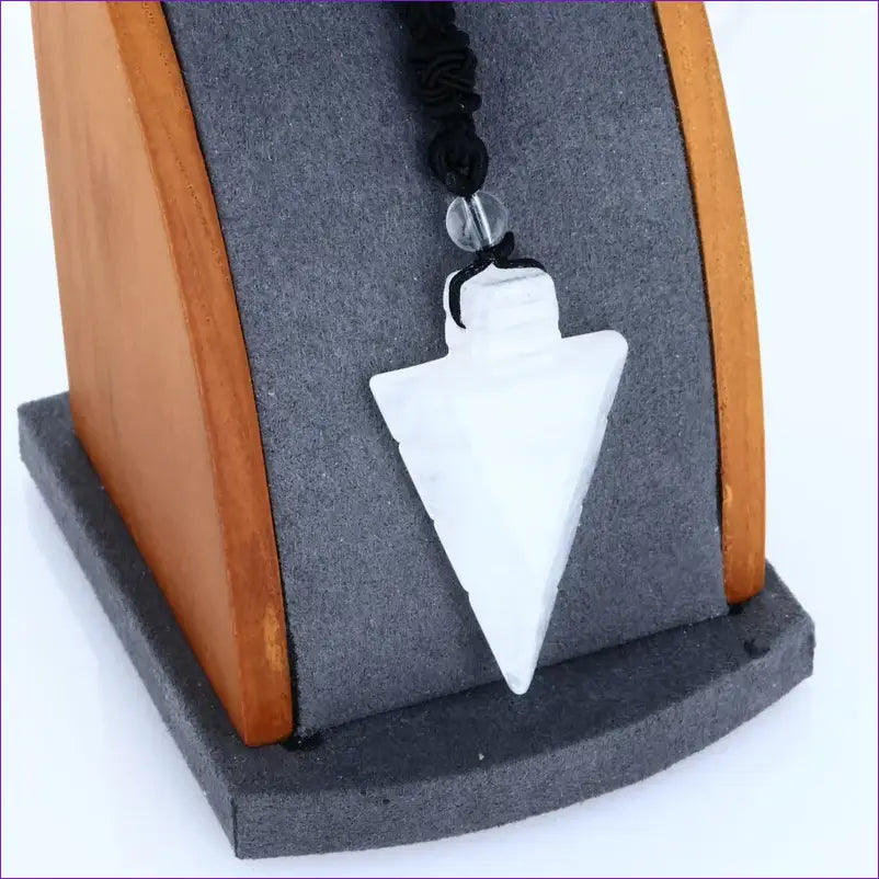 Collier-pendentif en Cristal e Roche en forme de flèche | La Pierre Fr