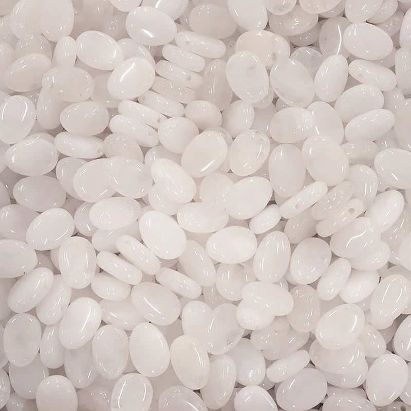 pendentif pierre percée cristal de roche ovale 20 à 30 mm