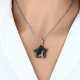 Pendentif Étoile en pierre Agate Indienne