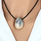 Pendentif goutte en pierre Agate Botswana 