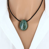 Pendentif goutte en pierre Agate Indienne 