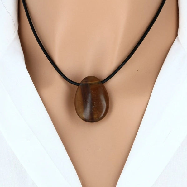 pendentif goutte fluorine jaune pierre naturelle chine lithothérapie