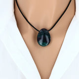 Pendentif goutte en pierre Fluorine Multi 