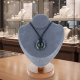 Pendentif en pierre Héliotrope – forme donut 