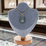 Pendentif larme en pierre Jaspe Sang de Dragon 