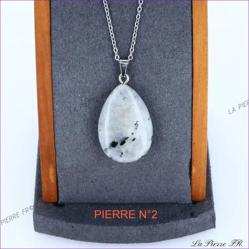 Pendentif Labradorite grise | Pendentif pierre naturelle - La Pierre FR