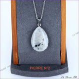 Pendentif Labradorite grise | Pendentif pierre naturelle - La Pierre FR