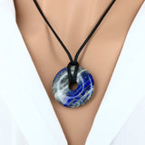Pendentif en pierre Lapis-Lazuli – forme donut 