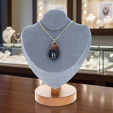 Pendentif larme en pierre Œil de Taureau 